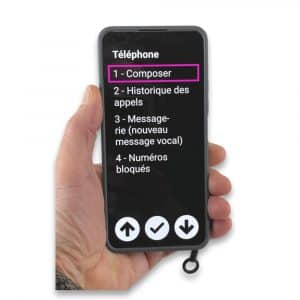 Téléphone portable à clapet CL8700 pour aveugles et malvoyants - Avh